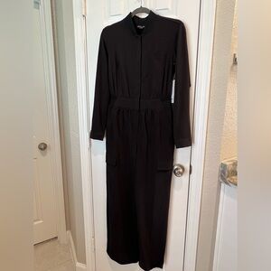 Athleta Black Long Sleeve Dress